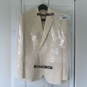 NWT / Size 44 / Bonobos Men’s Ivory Cream Textured Blazer